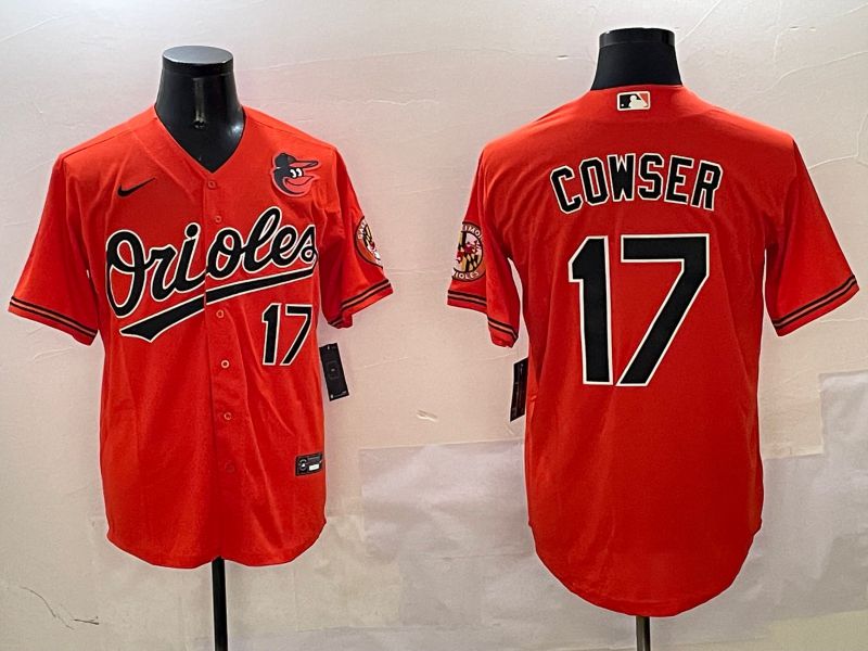 Men Baltimore Orioles #17 Cowser Orange Game 2025 Nike MLB Jersey style 2->baltimore orioles->MLB Jersey